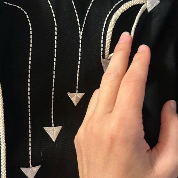 Rockabilly/punkabilly Panhandle Slim Western Shirt with Arrow Embroidery - Picture 3 of 5